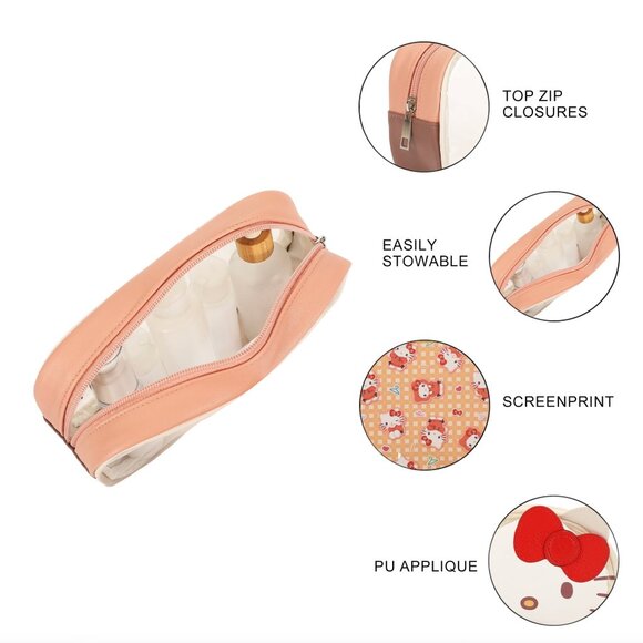 Sanrio Hello Kitty 3-Piece Travel Cosmetic Bag Set - Picture 6 of 10